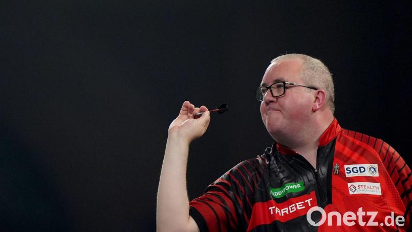 Wurde emotional nach seinem Einzug in die dritte Runde: Stephen Bunting. Bild: Bradley Collyer/PA Wire/dpa