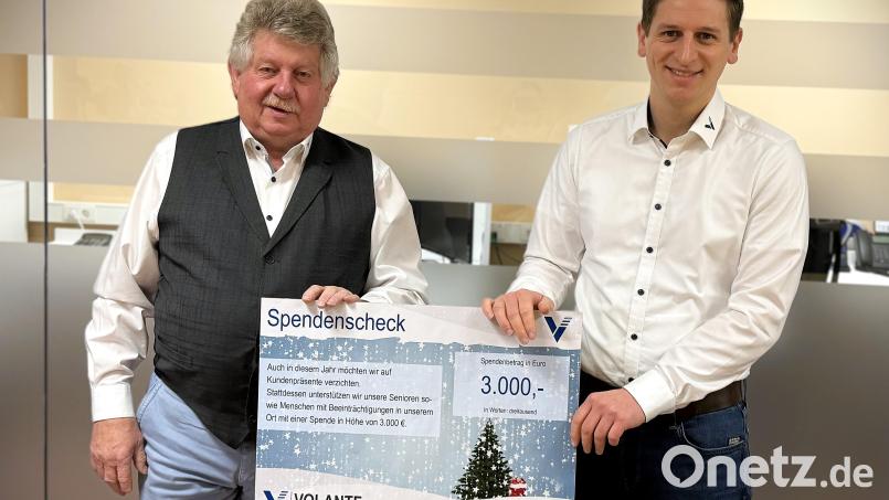 Volante spendet 3000 Euro an soziale Einrichtungen in Windischeschenbach. Bild: Volante GmbH &amp; Co. KG