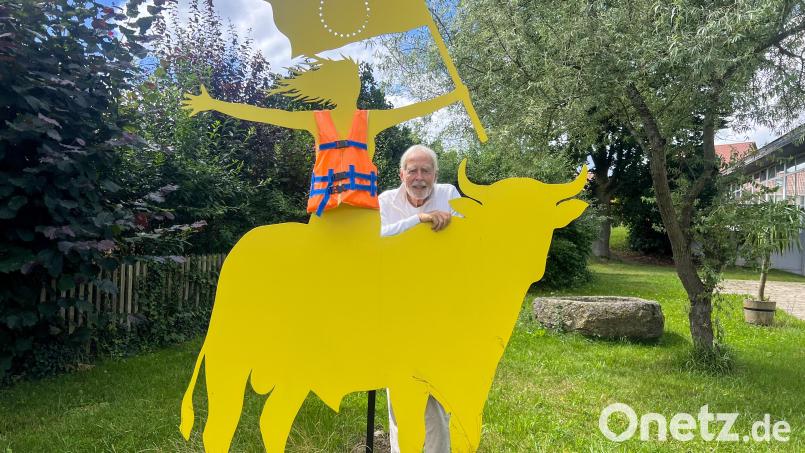 Im Juli besuchte der berühmte Kinderbuchautor und Illustrator Helme Heine das Tempel Museum, um seine EUROPA-Ausstellung zu planen. Bild: Wilhelm Koch/Tempel-Museum