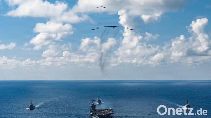 Das US-Militär hat in der Region zahlreiche Kriegsschiffe zusammengezogen, die teils auch im Kampf gegen angebliche Drogenschmuggler eingesetzt werden. (Symbolbild) Bild: Petty Officer 3rd Class Gladjimi/U.S. Pentagon/dpa