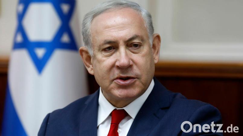 Israels Regierungschef Netanjahu will die landeseigene Rüstungsindustrie stärken. (Archivbild) Bild: Menahem Kahana/AFP POOL/AP/dpa