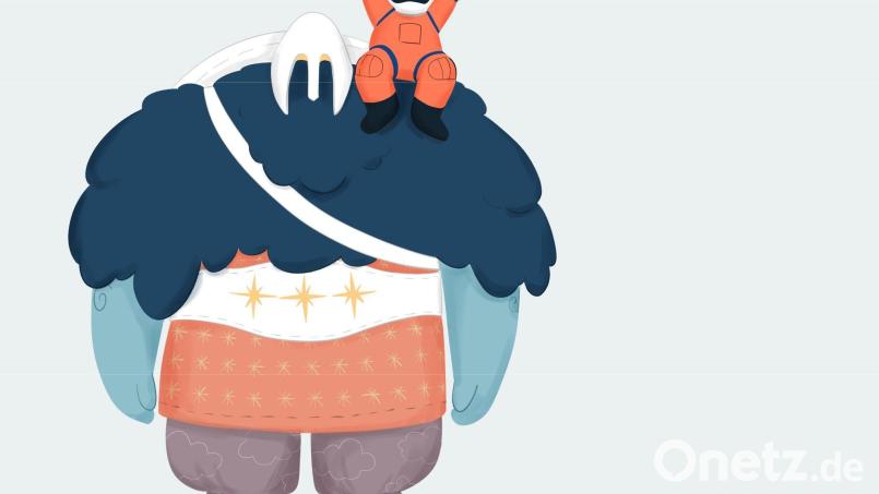 So könnte das Maskottchen für die „Artemis 2“-Mission aussehen. Bild: Giulia Bona/Freelancer/Nasa /dpa