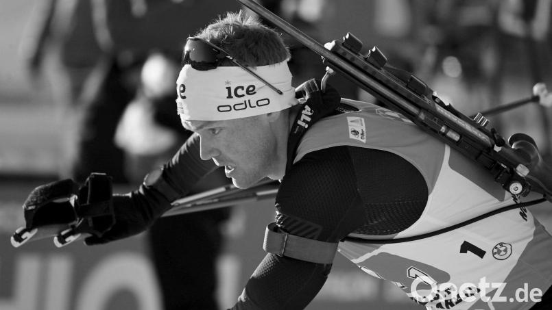 Der norwegische Biathlet Sivert Guttorm Bakken ist gestorben, die Hintergründe sind noch nicht klar. (Archivbild) Bild: Vesa Moilanen/Lehtikuva/dpa