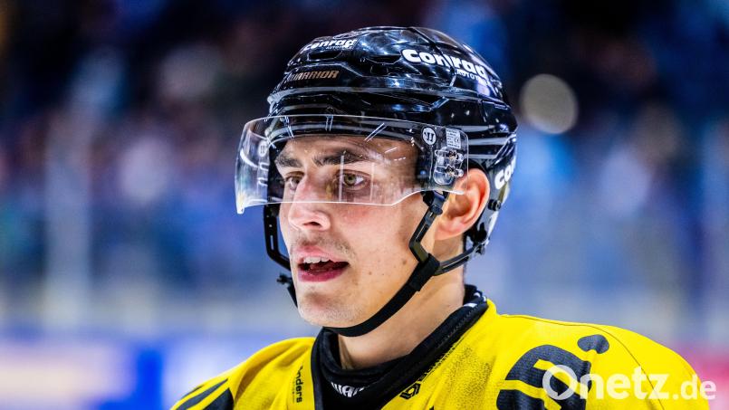 Der ehemalige Weidener Daniel Bruch fühlt sich bei den Krefeld Pinguinen pudelwohl. Bild: Tobias Neubert