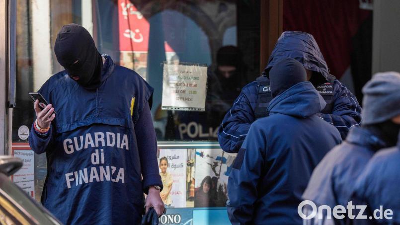 In Italien sind Ermittler gegen mutmaßliche Unterstützer der Hamas vorgegangen. Bild: Claudio Furlan/LaPresse via AP/dpa