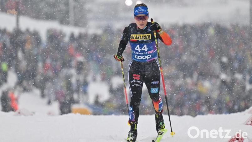 Katharina Hennig Dotzler sicherte sich in Toblach das Olympia-Ticket. (Archivbild) Bild: Hendrik Schmidt/dpa
