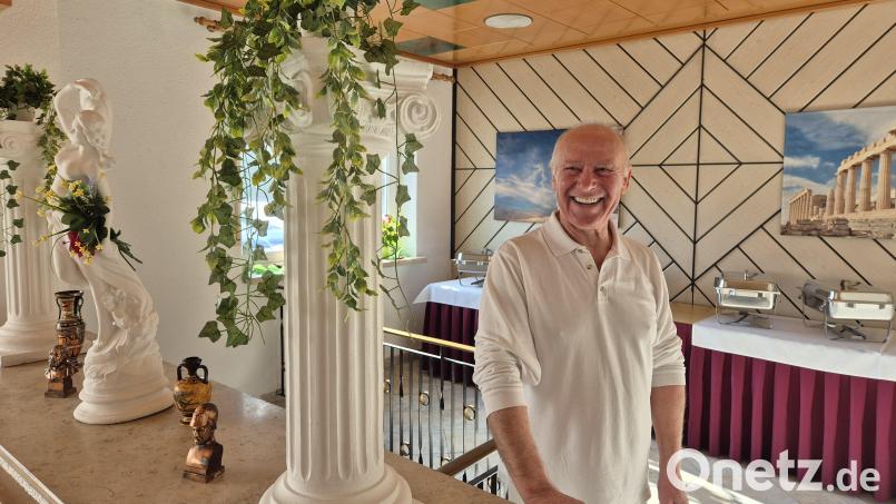 Wenn alles nach Plan läuft, möchte Ioannis Siakkas (67) sein griechisches Lokal in den ehemaligen Räumen des Landgasthauses Gigl in Störnstein noch im November eröffnen. Bild: Lowak