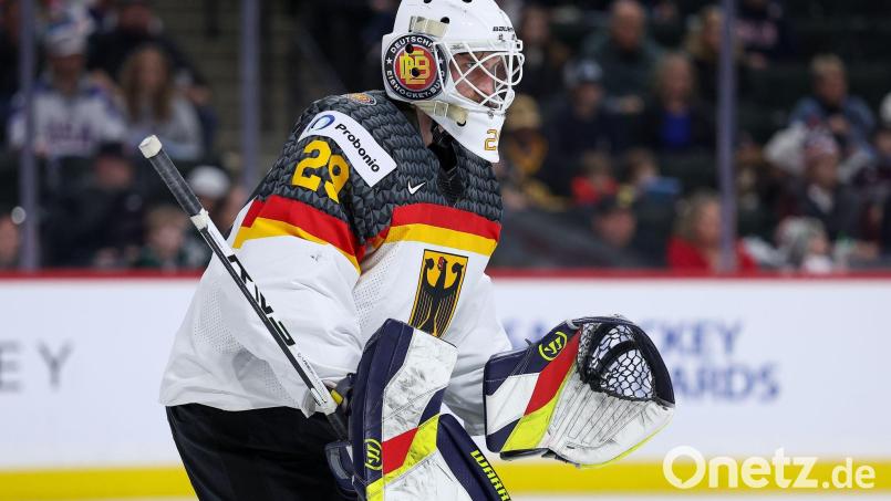U20-Torwart Lennart Neisse bewahrte Deutschlands Junioren gegen die Schweiz vor einer höheren Niederlage. Bild: Matt Krohn/AP/dpa