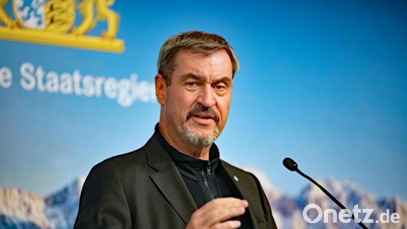 Ministerpräsident Söder wählt zum Jahreswechsel nachdenkliche Worte. (Archivbild) Bild: Malin Wunderlich/dpa