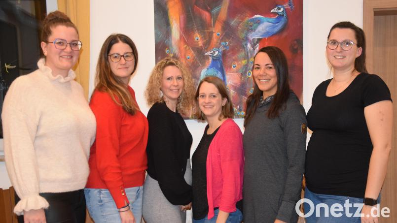 Die Bürgerliste "Aktives Hohenburg" tritt erstmals bei einer Kommunalwahl an und besteht ausschließlich aus Frauen. Von links: Anna-Lena Fruth, Andreas Spitzberg, Nicola Brew-Sam, Lena Weber, Dominique Baumer und Sonja Myers. Bild: bö