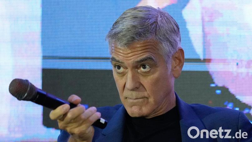 Hollywoodstar George Clooney ist nicht um eine Antwort verlegen, wenn der US-Präsident gegen ihn schießt. (Archivbild) Bild: Aaron Favila/AP/dpa