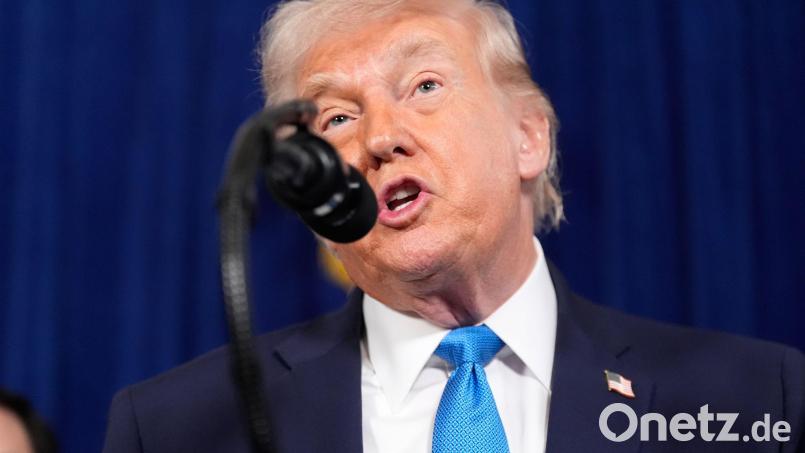 Trump sagt, die USA würden Venezuela so lange führen, bis ein sicherer Machtwechsel stattfinden könne. Bild: Alex Brandon/AP/dpa