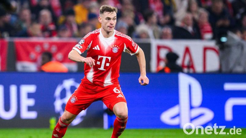 Joshua Kimmich fehlt dem FC Bayern zum Trainingsstart. (Archivbild) Bild: Tom Weller/dpa