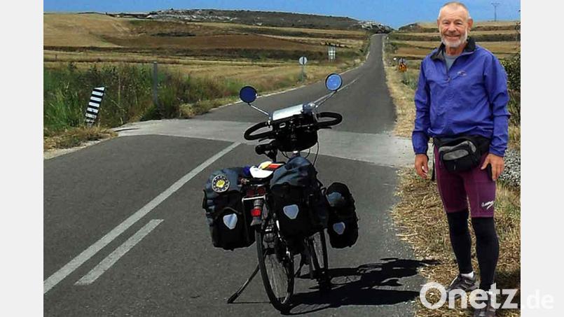 Helmut Schuller bewältigte per Rad den Jakobsweg. Bild: Helmut Schuller