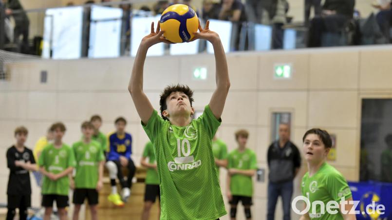 Bayernauswahlspieler Johannes Zahner (links) vom VC Amberg zählt zu den Leistungsträgern im Team. Bild: Hubert Ziegler