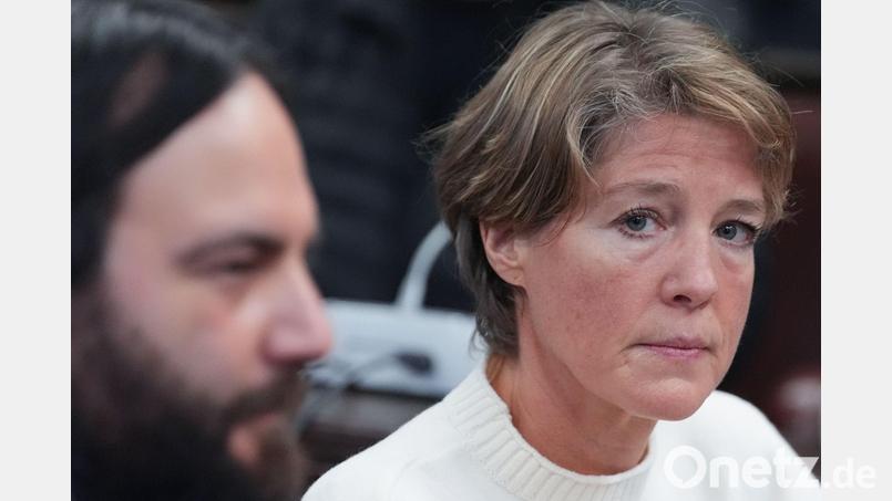 Christina Block hat im Prozess um die Entführung ihrer Kinder erneut ihre Unschuld beteuert. Bild: Marcus Brandt/dpa