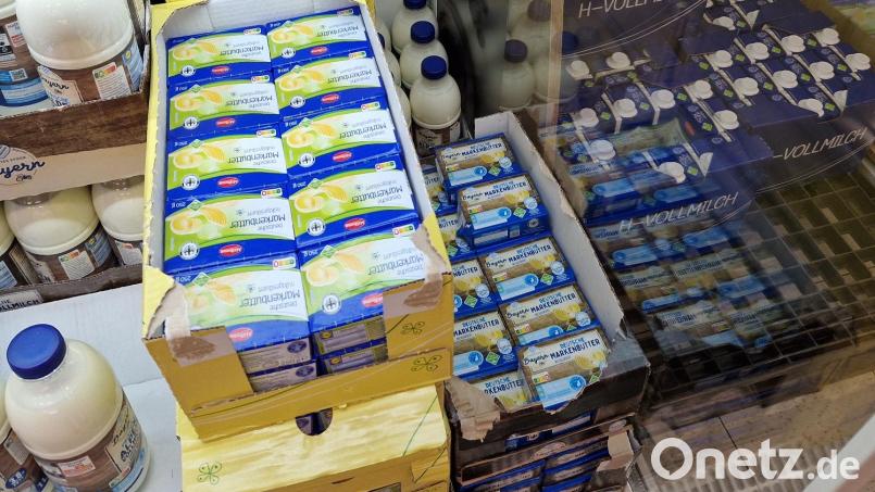 Butter ist günstig wie nie. Vertreter von Landwirten aus dem Landkreis Schwandorf gehen davon aus, dass die Billigpreisphase noch eine Weile anhält. Archivbild: td