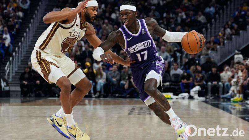 Dennis Schröder (r.) kam auf 15 Punkte. Bild: Godofredo A. Vásquez/AP/dpa