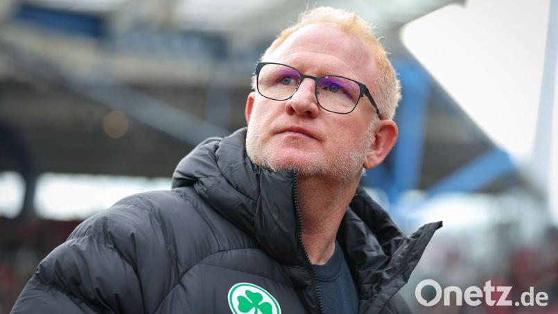 Kein Rückenwind vor dem Rückrundenstart: Fürths Trainer Heiko Vogel. (Archivbild) Bild: Daniel Karmann/dpa
