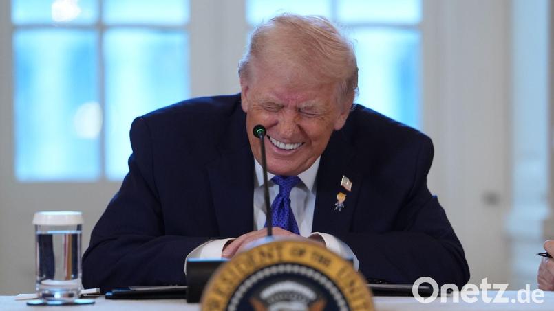 US-Präsident Trump will, dass die großen Ölkonzerne seines Landes mindestens 100 Milliarden Dollar in Venezuela investieren. Bild: Evan/AP/dpa