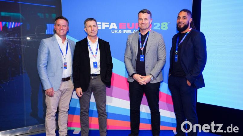 Shay Given (2.v.r.) hat als TV-Experte für einen Skandal gesorgt. (Archivbild) Bild: James Manning/PA Wire/dpa