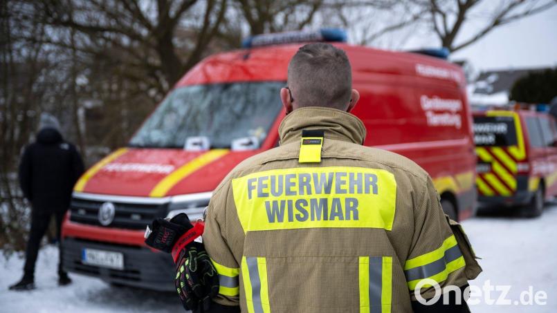 In Wismar ist eine Leiche aus einem Teich geborgen worden. Bild: Philip Dulian/dpa