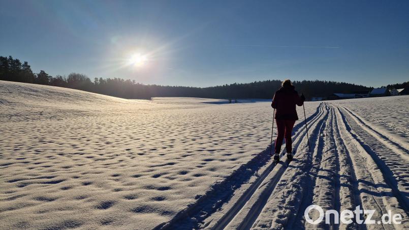 Traumhaftes Winterwetter, eine geschlossene Schneedecke und die von Benno Krumpholz gespurte Loipe hat am Wochenende zum Langlaufen im Sulzbacher Bergland eingeladen – hier im Bereich des Weilers See zwischen Fichtelbrunn und Kempfenhof. Bild: Tobias Gräf