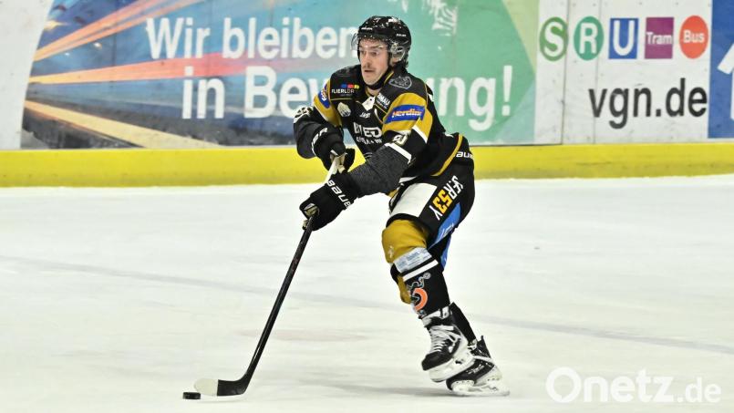 Auf Brendan Walkom ist verlass. Er traf gegen Landsberg zwei Mal, dennoch verlor der ERSC Amberg erneut. Dieses mal 3:6. Archivbild: Hubert Ziegler