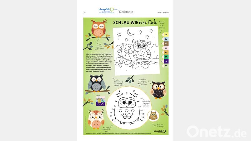 Malen und Rätseln. Bild: Oberpfalz Medien