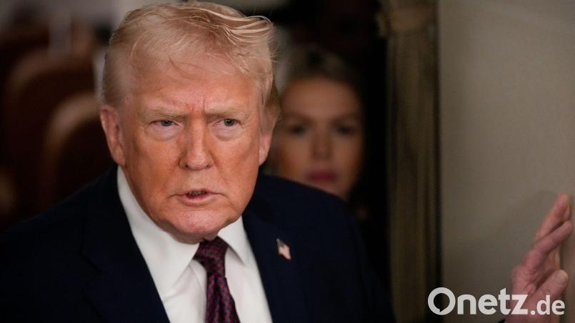 US-Präsident Trump hat iranischen Demonstranten Hilfe zugesichert. (Archivfoto) Bild: Julia Demaree Nikhinson/AP/dpa