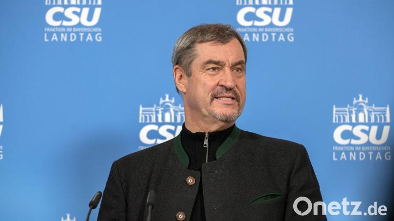 CSU-Chef Söder beklagt sich über eine fehlende Unterstützung im Land für die Demonstranten im Iran. Bild: Pia Bayer/dpa