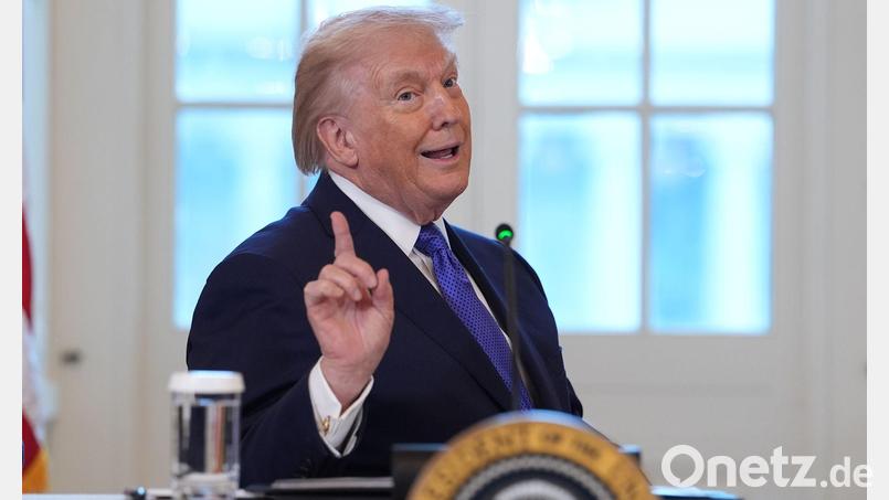 US-Präsident Donald Trump hat seinen Anspruch auf Grönland bekräftigt. (Archivfoto) Bild: Evan Vucci/AP/dpa