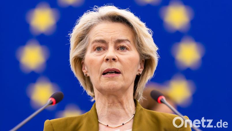 Vorherige Misstrauensanträge gegen Ursula von der Leyens EU-Kommission scheiterten deutlich. (Archivbild) Bild: Philipp von Ditfurth/dpa