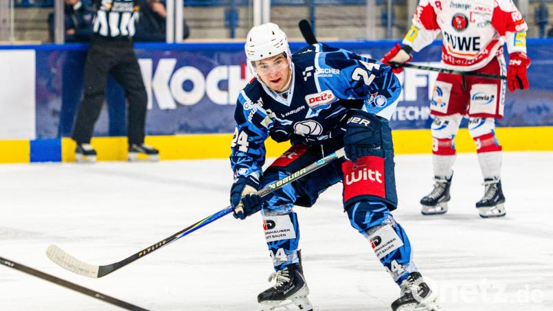 Paul Vinzens ist der U21-Förderspieler des Monats in der DEL2. Bild: Elke Englmaier