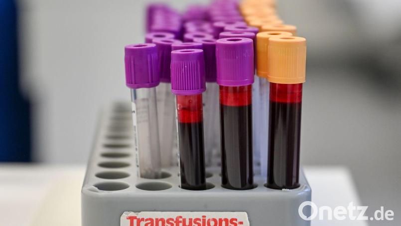 Eine Blutspende kann bis zu drei Menschen helfe (Symbolbild). Bild: Jens Kalaene/dpa