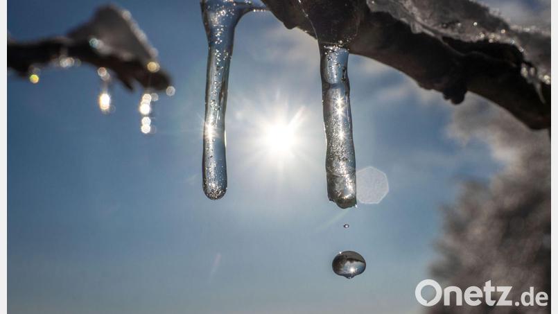 Sonne und Plusgrade - wo noch Schnee liegt, taut es weiter. (Archivbild) Bild: Frank Rumpenhorst/dpa