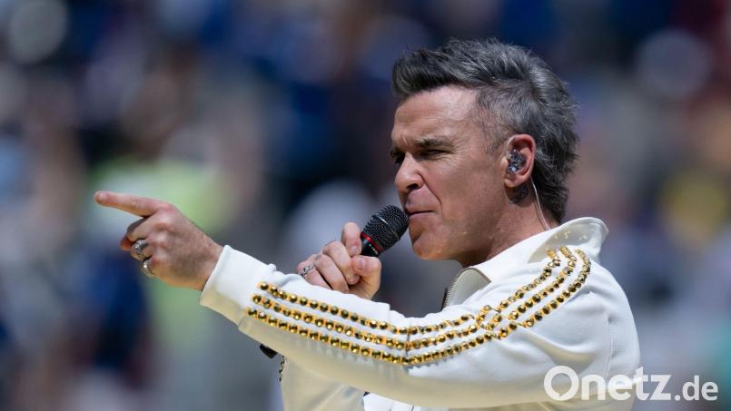Robbie Williams hat ein neues Album auf den Markt gebracht. (Archivbild) Bild: Sven Hoppe/dpa
