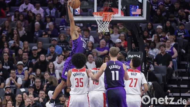 Die Sacramento Kings haben ihre Siegesserie auch gegen die Washington Wizards ausbauen können. Bild: Scott Marshall/AP/dpa