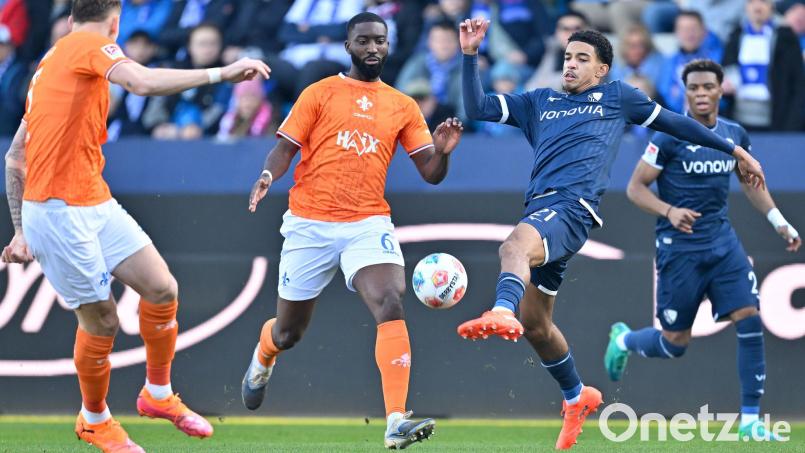 Bochum und Darmstadt lieferten sich eine torreiche Partie. Bild: Ulrich Hufnagel/dpa