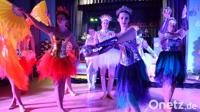 Die Showtanzgruppe der Narrhalla Weiden. Bild: Kunz