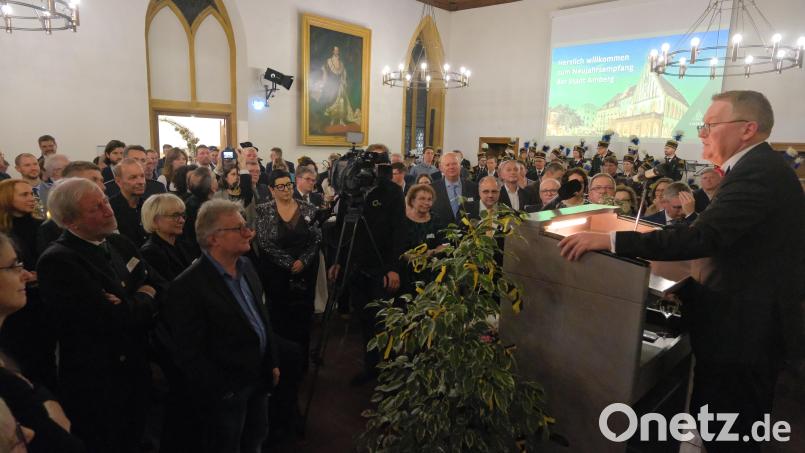 So viele geladene Gäste wie noch nie waren beim Neuhjahrsempfang der Stadt Amberg. Bild: gsp