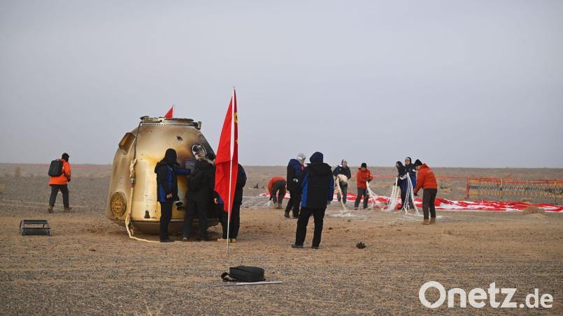 Die „Shenzhou 20“ musste wegen eines Schadens länger als geplant im All bleiben. Bild: Li Zhipeng/XinHua/dpa