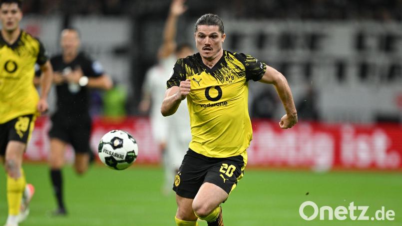 Der BVB muss in London auf Marcel Sabitzer verzichten. (Archivbild) Bild: Arne Dedert/dpa