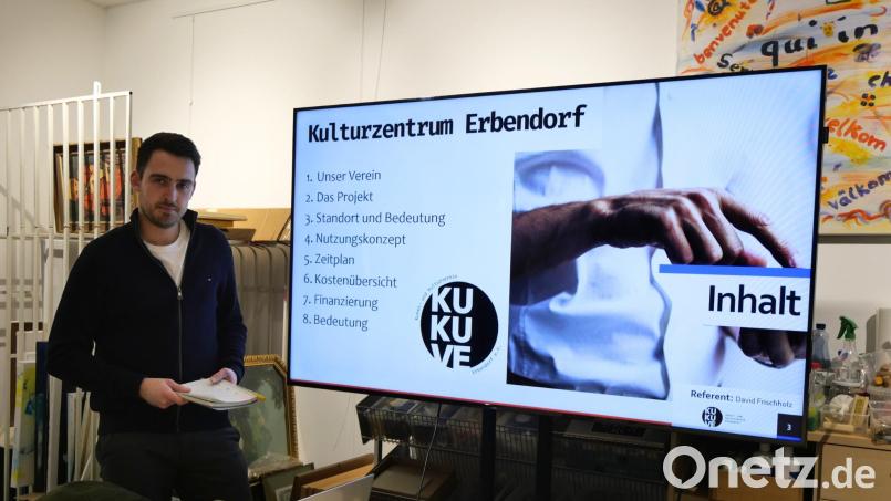 Vorsitzender David Frischholz betont, dass das Vereinskonzept für ein Kulturzentrum in Erbendorf jederzeit umsetzbar sei. Bild: Julia Benkhardt