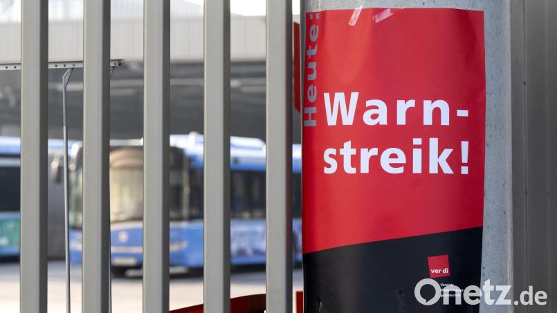 Auch bei den Verhandlungen 2023 entschied sich Verdi für Warnstreiks in Bayern. (Archivbild) Bild: Sven Hoppe/dpa