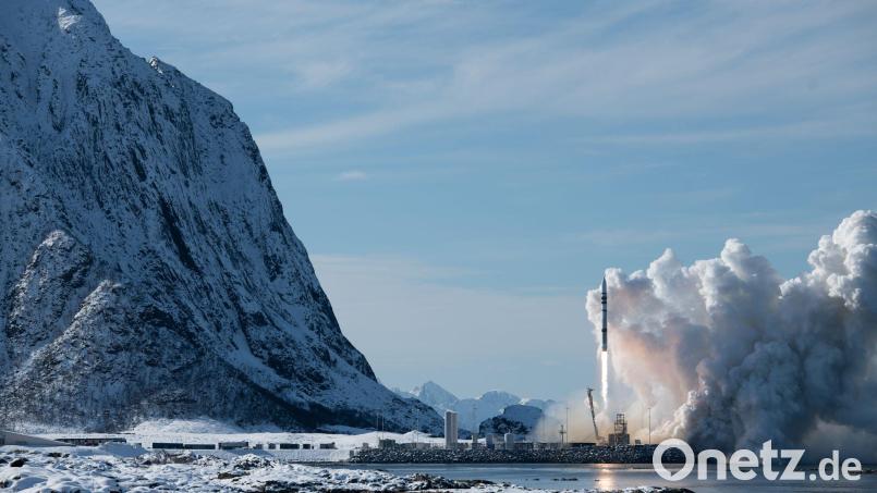 Der erste Testflug der Spectrum-Rakete im März 2025 (Handout) Bild: -/Isar Aerospace/dpa