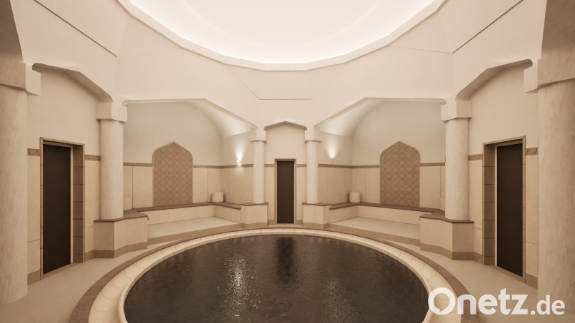 So wird die Dampfkuppel für die Hamam-Zeremonie nach Abschluss der Sanierung aussehen. Bild: Architekturbüro Lauer und Lebok