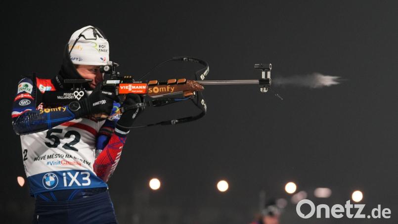 Sieg im verkürzten Einzel: Eric Perrot. Bild: Petr David Josek/AP/dpa