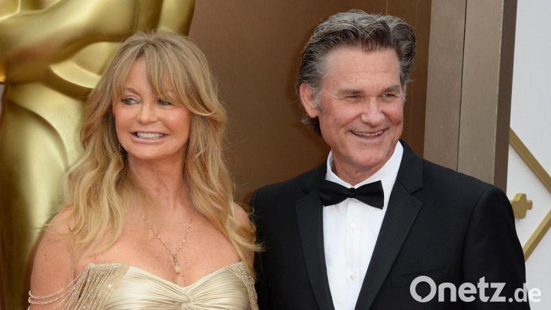 Seit über vier Jahrzehnten ein Paar: Goldie Hawn und Kurt Russell. (Archivbild) Bild: Mike Nelson/dpa