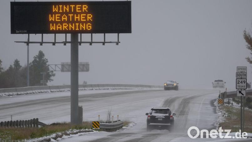 Der Wintersturm könnte viele Haushalte in den USA betreffen. Bild: David J. Phillip/AP/dpa